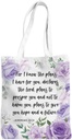 Religious Christian Gifts for Women Inspirational Tote Bag Grocery Shopping Bag for Christmas Birthday