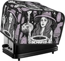4 Slice Toaster Cover with Pocket Universal Size Toasters Dusts Covers Magic Witch Witchcraft Bohemian Bread Machine Cover & Protection Bread Machine Protector Small Kitchen Appliance Covers