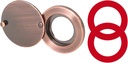 Door Viewer Peephole Cover, Bronze Home Security Protector with Convenient Self-Adhesive Mounting Tools(Large Size)