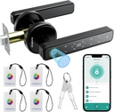 Fingerprint Door Lock, Door Locks for Bedrooms, Biometric Door Lock with Fingerprint/App/Password/Key/IC Card-Smart Door Lock for Home, Hotel, Office, Apartment