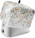 Green Eucalyptus Leaves Toaster Cover 4 Slice, Kitchen Appliance Covers with Pocket & Loop, Spring Floral Rustic Botanical Polyester Bread Machine Covers Dust & Fingerprint Protection