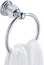 BATHSIR Crystal Towel Ring, Bathroom Hand Towel Holder Chrome Towel Rack Accessories Wall Mounted, Polished