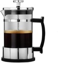 Stainless Steel Glass Teapot Cafetiere French Coffee Tea Percolator Filter Press Plunger 350ml Manual Coffee Espresso Maker Pot with Heat Resistant Handle Easy to Use
