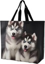 Tote Bag for Women Cute Maltese Puppy Grocery Bag Reusable Shopping Bag Crossbody Foldable Handbags