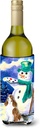 Caroline's Treasures SS1002LITERK English Springer Spaniel with Artist Snowman Wine Bottle Hugger Bottle Cooler Sleeve Hugger Machine Washable Collapsible Insulator Beverage Insulated Holder