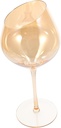 Amber Wine Glass Goblet Creative High Foot Drinkware for Home and Restaurant Elegant Decorative Glass Cups for Parties and Cocktails