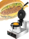 Commercial UFO Burger Maker Machine,Burger Waffle Cone Maker,Hamburger Waffle Maker Sandwich Press,for Home Kitchens Breakfast Shops Schools Singlehead