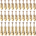 PAGOW 60 Pcs Self-Drilling Anchors, Ancors and Screws for Heavy Duty, Metal Screw Anchors Kit, No Drill and Holes in Wall (3 Sizes)