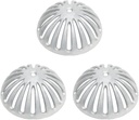 FS-DS 3 Pieces Aluminum Dome Strainer for 12" Floor Sink. 5-1/4" Diameter (3 pcs)