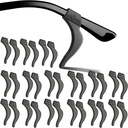 Eyeglass Ear Grips - 21 Pairs Glasses Anti-Slip, Comfortable Silicone Elastic Eyeglasses Temple Tips Sleeve Retainer, Prevent Eyewear Sunglasses Spectacles Glasses Slipping (Black-2)