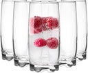 Glasmark Krosno Glasses Set of 6 0.35 Litre Cocktail Glasses Cocktail Drinking Glasses Water Glasses Dishwasher Safe Children's Glasses Small Glasses Juice Glasses 6 x 350 ml