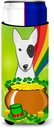 Caroline's Treasures "Bull Terrier St. Patrick's Day Michelob Ultra Koozies for Slim Cans, Multicolor