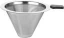 Luxshiny 1pc Reusable Coffee Filter Black Sifter Shape Design for Enhanced Brewing Easy to Clean for Coffee Tea Dripping Random Style