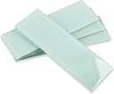 Glass Tiles for Backsplash, Glass Subway Tile 4x12 Inch for Kitchen Bathroom Shower Wall Ice Age (12 Pcs, 4 sq.ft)