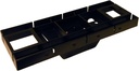 Gibraltar Mailboxes Patriot Rust-Proof Plastic Black, Mailbox Mounting Board, GMB225B