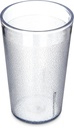 CFS 55068107 Stackable ShatterResistant Plastic Tumbler, 9.5 oz., Clear (Pack of 6)