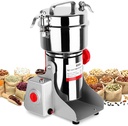 Electric Grain Mill, 800g Stainless Steel Mill, 2400W High Speed Commercial Grinder Machine, Pulverizer Spice Herb Grinder for Dry Grains Cereals Coffee Corn Pepper, Swing Type