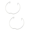 20PCS Light Fixture Retaining Metal Spring Clamp Rings Heart Shaped Electrical Lamp Socket Fixing Part Suitable for Spotlight and Downlight