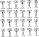 GLEAVI Elegant Mini Plastic Holy Grail Cups 100pcs Altar Offering Cups Small Wine Goblets Diy Wedding Decor Party Supplies