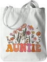 Grandma Gifts Tote Bag Birthday Mothers Day Retirement Gifts for Women Mama Nana Mimi Shoulder Bag Reusable Grocery Bags