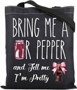 ZJXHPO Soda Addict Reusable Grocery Shopping Bag - Vodka Drinker Shoulder Tote - Drinking Lover Gift (BL Pretty Tote)