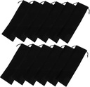 Baluue 12pcs Silverware Bags Drawstring Straw Pouch Chopsticks Storage Bag for Kitchen Counter Holder Organizer
