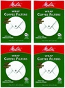 Melitta 627402 Super Premium Wrap Around Coffee Filters 4-pack, 40 Count each