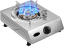 Indoor Gas Stove,Pure Copper Nine-burner Single Stove,Stainless Steel Single Gas Stove,for Home Outdoor Restaurant Canteen(LPG)