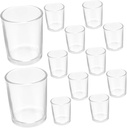 12pcs Vintage Glass Shot Glasses Chalice Goblet for Home Parties and Weddings Ergonomic Design Glass for Wine and Beer Serving