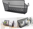 2pcs Hanging Storage Baskets Capacity Bedside Wall Baskets for Dormitory Bedroom Bathroom Kitchen