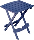 Adams Quik-Fold Outdoor Plastic Side Table, Monaco Blue, 15"