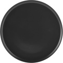 SEDLAV-Alessandra: Elegant Matte Black Stoneware Dinner Plate