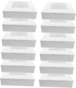 Alipis 12pcs Cake Packaging Boxes Window Cupcake Storage Containers Cake Boards Bakery Boxes for Birthday Wedding and Party Treats