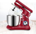 Stand Mixer, 5QT Food Mixer Bowl 1200W 6 Speed with Dough Hook, Flat Beater, for Most Home Cooks,red