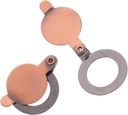 2pcs Privacy Covers for Door Cat Eye Viewer Cover for Enhanced Security and Privacy Easy Installation Fits Door Types Copper Finish
