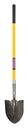 Round Point Shovel, 48 In.Handle, 14 ga., Handle Color: Yellow