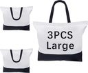 OKBA Sublimation Tote Bags,polyester tote bags for sublimation, blank canvas tote bags for DIY Crafting and Decorating