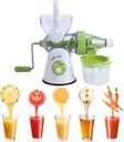 manual juicer crank juicer fruitsJuicer,Eco-Friendly Plastic Detachable Parts Strong Suction Base Juicer Machine,Multifunction Manual Orange Fruits Vegetable Portable Kitchen Fresh Juice Extractor For