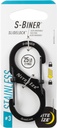 Nite Ize LSB3-01-R6 S-Biner SlideLock Dual Locking Carabiner, Size #3, Stainless