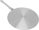 24cm Stainless Steel Heat Diffuser Plate for Even Heat Distribution, AntiScalding Handle for Induction Cooker, Cookware Accessory for Home Kitchen Cooking
