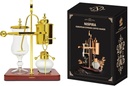 Nispira Belgium Royal Family Balance Syphon Unique Gravity Vintage Coffee Maker Vacuum Brewing System Gold 500 ml
