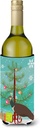 Caroline's Treasures BB9294LITERK Indian Peahen Peafowl Christmas Wine Bottle Hugger, Teal Bottle Cooler Sleeve Hugger Machine Washable Collapsible Insulator Beverage Insulated Holder