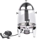 3 Gal Beverage Dispenser for Hot & Cold Drinks, Hot Beverage Dispenser Electric Drink Dispensers for Parties with Ice Container and Stand, Clear Plastic Container for Juice Lemonade Coffee
