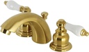 Kingston Brass KB957PLSB Victorian Mini-Widespread Bathroom Faucet, Brushed Brass