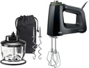 Braun MultiMix 5 Hand Mixer, 350W Electric Mixer with Chopper, SmartMix Tech, 9-Speed + Turbo, MultiWhisk, Dough Hooks, Soft-Grip Handle, Lightweight Design, Black