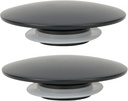 2PCS 66mm Matte Black Basin Waste Up Bathroom Sink Push Button, Replacement Brass Basin Waste Sink Plug, Click Clack Plug Sink Plug for Bathroom Kitchen Basins