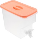 Wakauto Plastic Beverage Dispenser with Spigot for Parties Large Capacity Leakproof Cold Drink Container Lemonade Ice Tea Fridge Friendly Drink Dispenser Lid for Bar Buffet