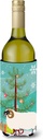 Caroline's Treasures BB9340LITERK Scottish Blackface Sheep Christmas Wine Bottle Hugger, Teal Bottle Cooler Sleeve Hugger Machine Washable Collapsible Insulator Beverage Insulated Holder