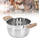 304 Stainless Steel Stock Pot, Large Capacity Soup Pot with Lid for Gas Induction Cooker, Ideal for Boiling Soups, Cooking Pasta, and Slow Simmers, Stainless Steel Stockpot