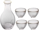 Sake Pot Set Wine Bottle Hip Flasks Sake Cup Wine Jinbian Vodka Sake Cup Set Wine Cup Set Bar, Gray
